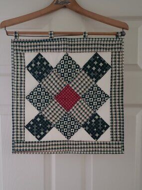 "Grandmother's Pride" custom quilted wall hanging